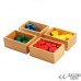Cilindri Knobless colorati Montessori